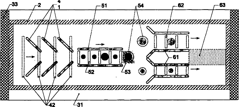 Method for carrying out streaming counting sort by utilizing micro light pattern