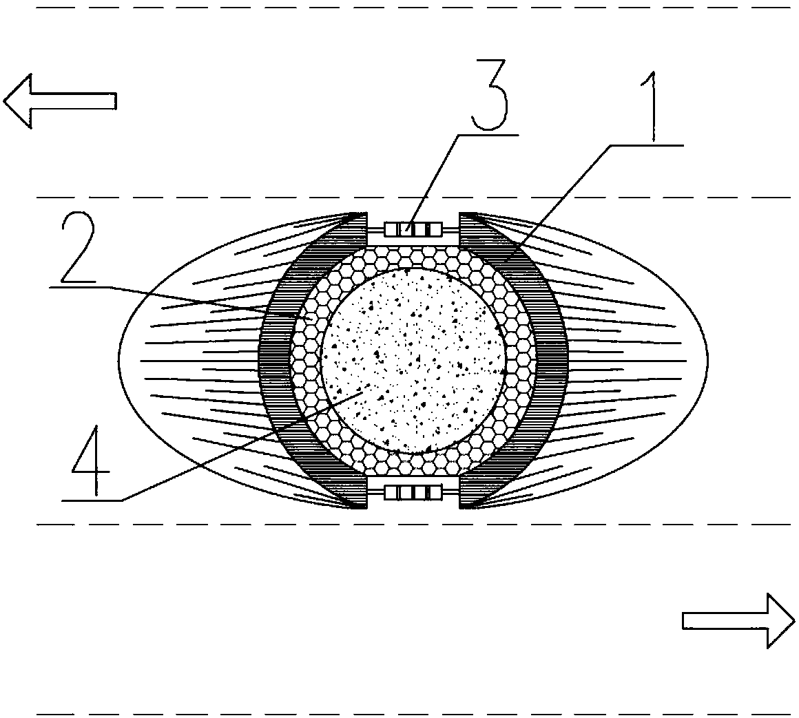 Split type pier column anti-impact structure and installation method