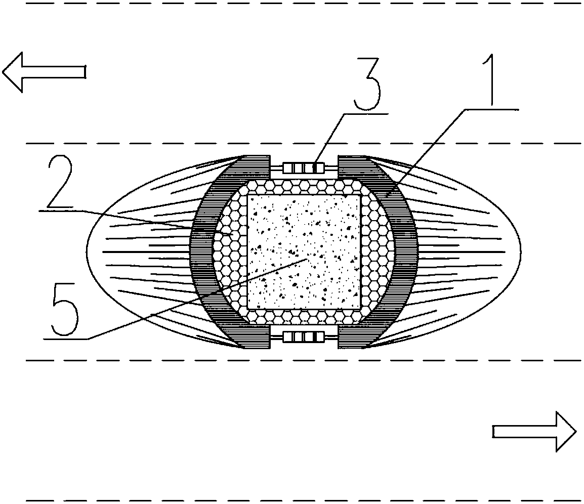 Split type pier column anti-impact structure and installation method