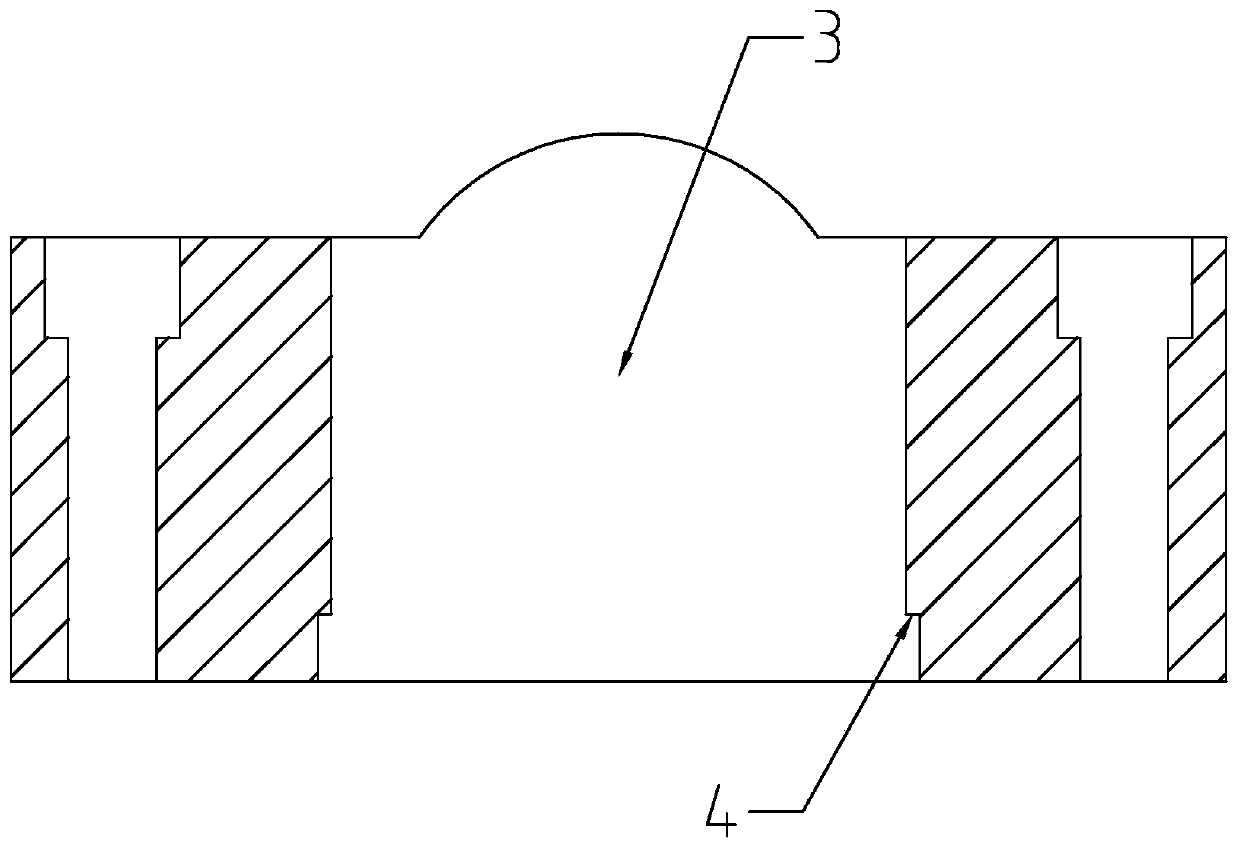 A permanent ferrite magnetic tile cemented carbide mold and its assembly method