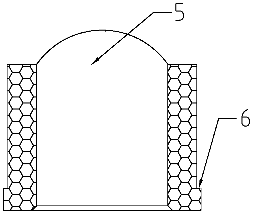 A permanent ferrite magnetic tile cemented carbide mold and its assembly method