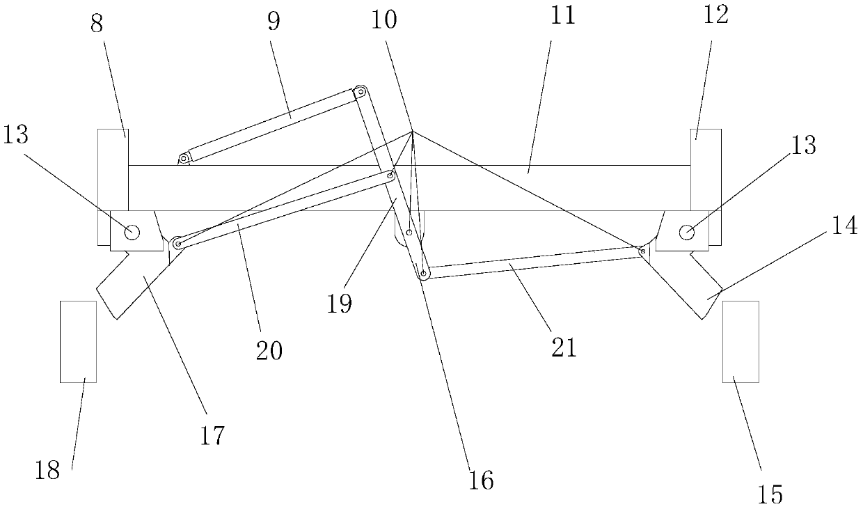 A three-section hydraulic telescopic suit derrick