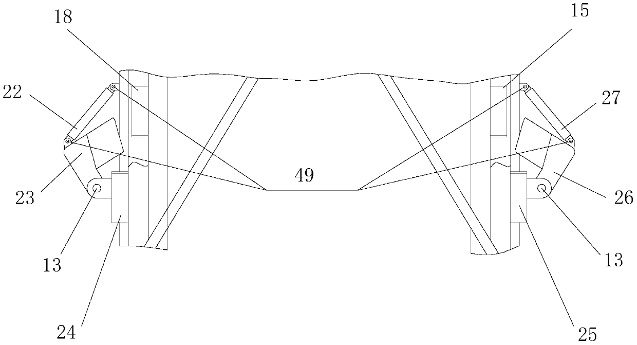 A three-section hydraulic telescopic suit derrick