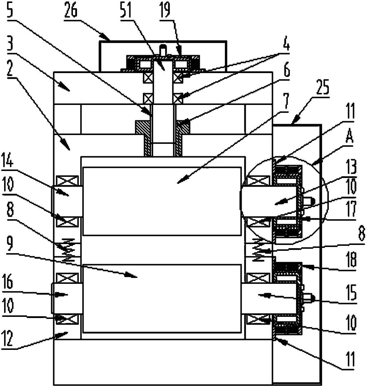 Forge rolling machine directly driven by frameless permanent magnet synchronous motors