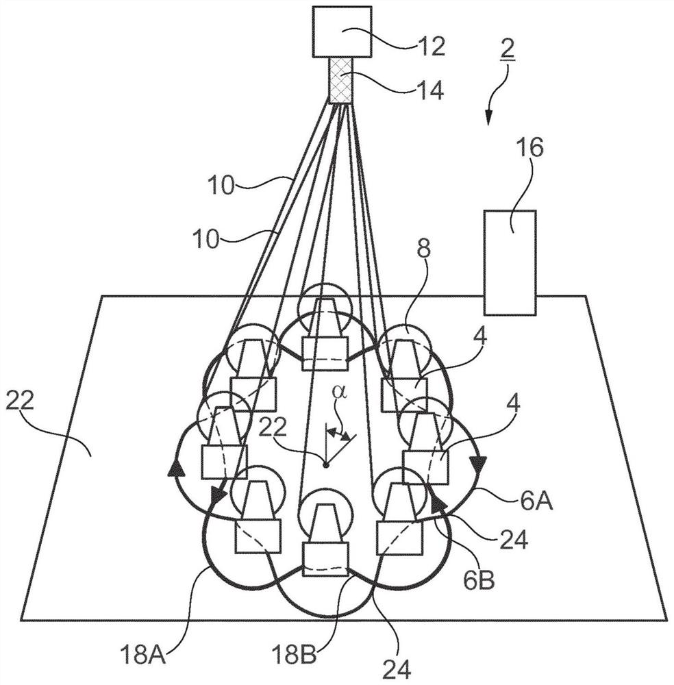 Braiding machine and method for making braided fabric