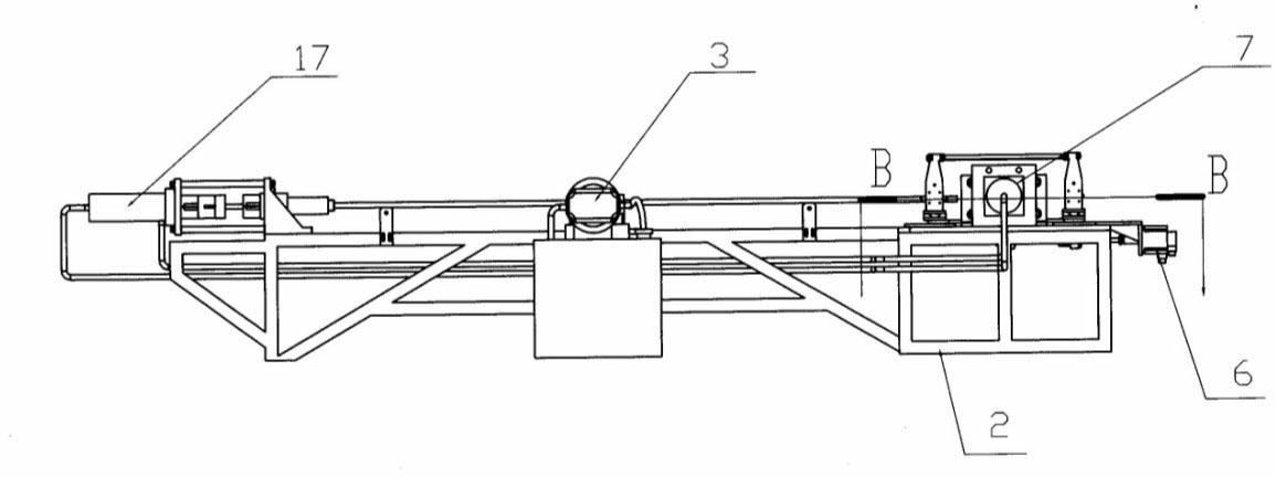 Full-automatic punching flanging device