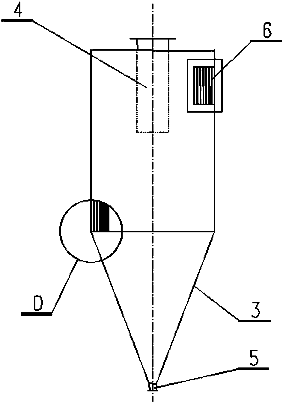 A high-efficiency smoke and dust separation and cooling device