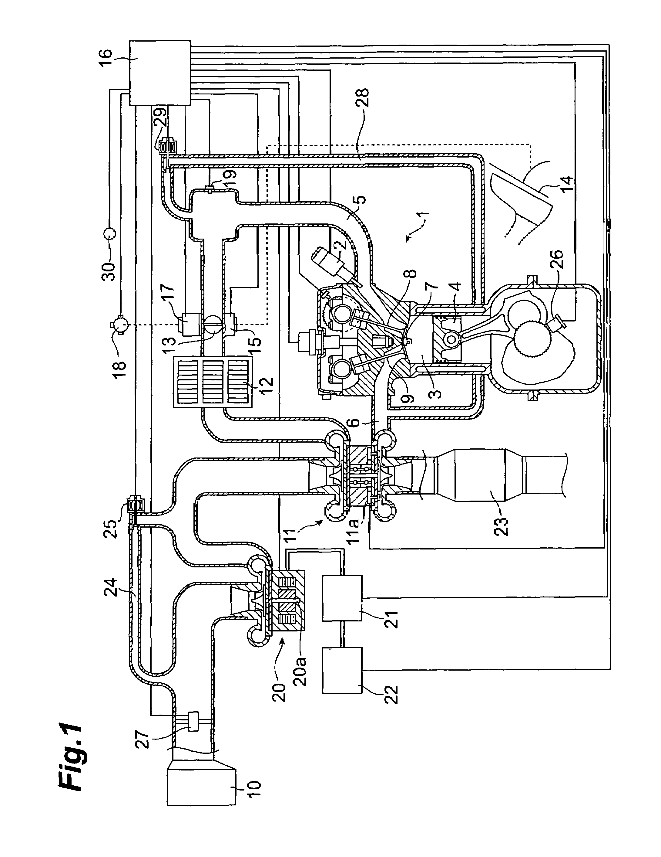 Control device for supercharger with electric motor