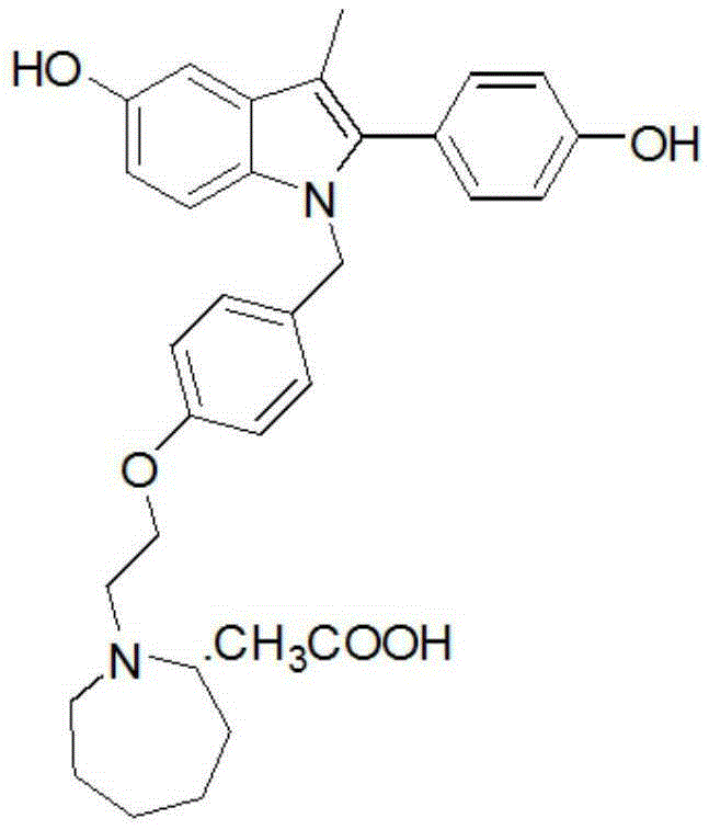 Preparation method of bazedoxifene acetate and crystal form A