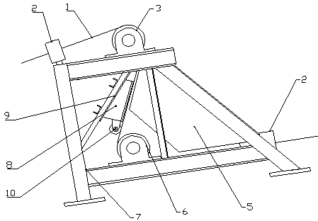 Wedge type full-section belt breakage protection device for upward belt conveyor