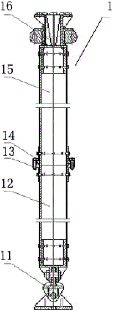 Ultrahigh power transmission line cross-arm side whole-string dead end insulator disengagement and recovery method