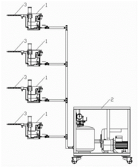 Oil, water and gas three-phase micro lubricating and cooling system