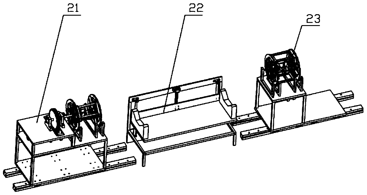 Rotating drum reinforcing pipe welding equipment and welding method