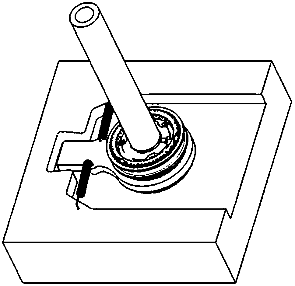 A gearbox shaft locking structure