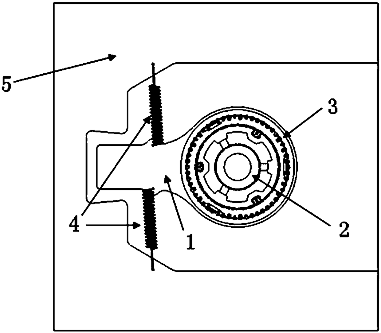 A gearbox shaft locking structure