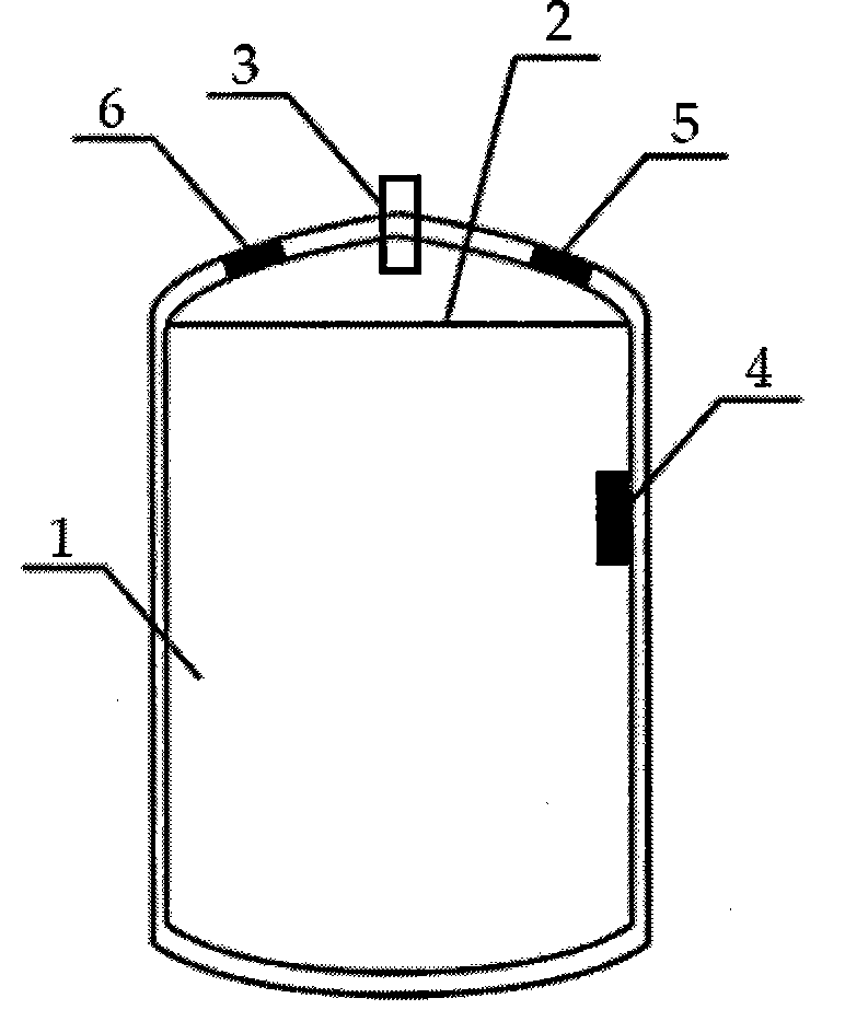 Pressure storage tank with explosion-proof device