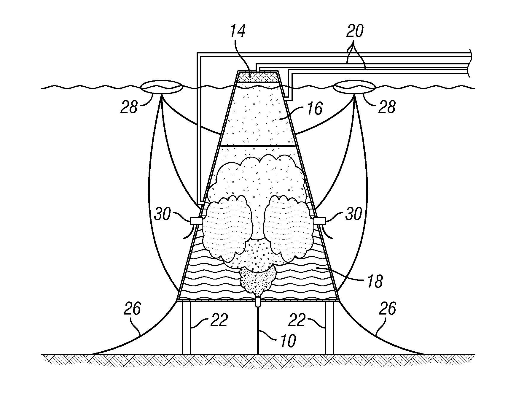 Apparatus and method for producing oil and gas using buoyancy effect