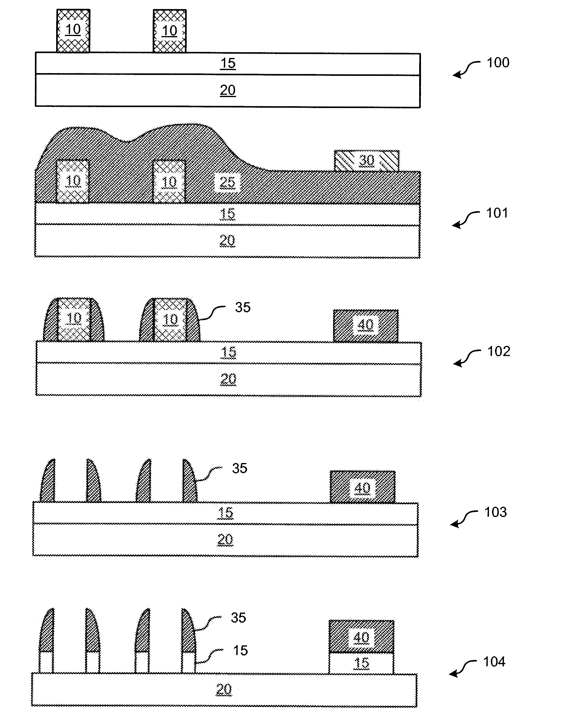 Method of eliminating a lithography operation