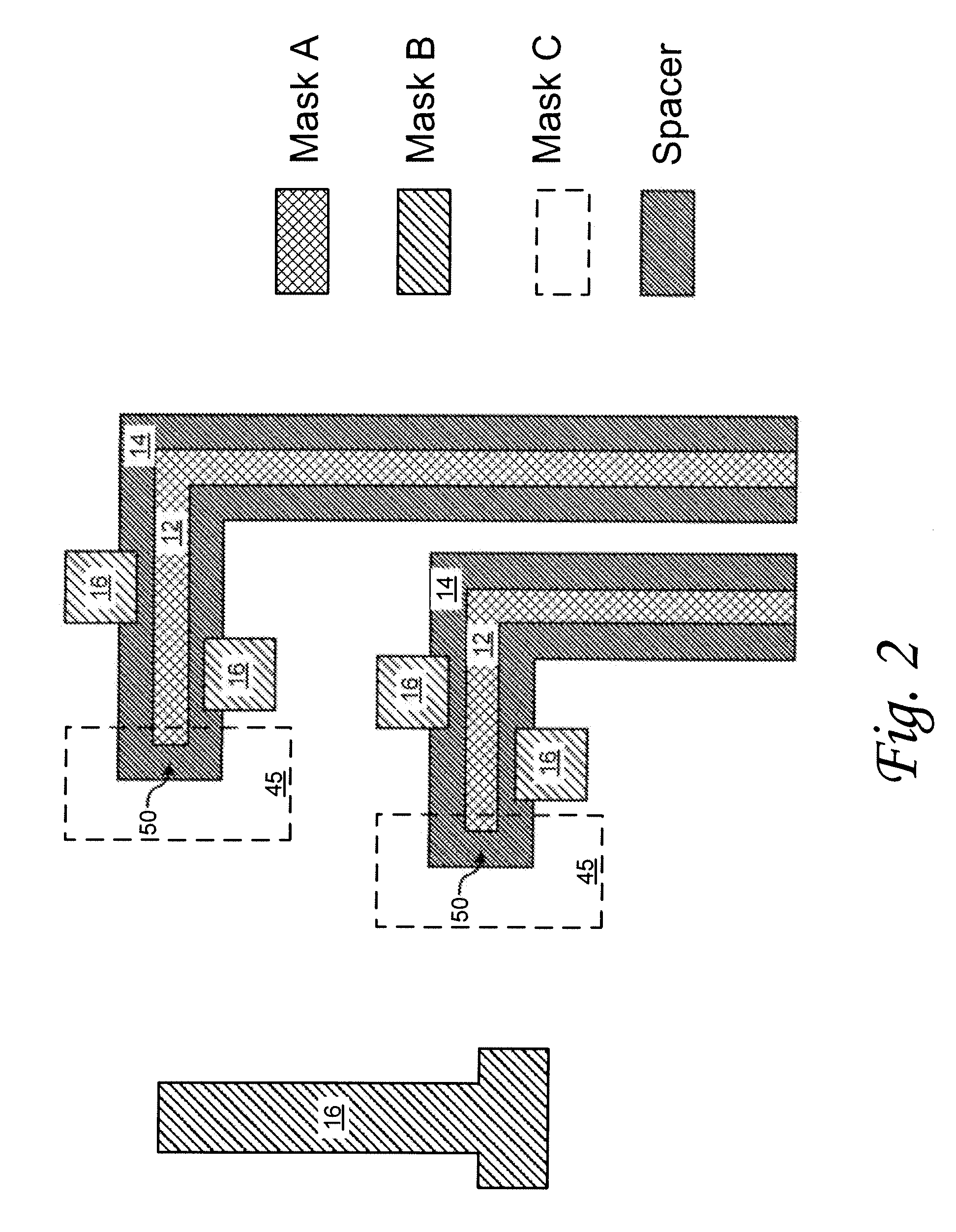 Method of eliminating a lithography operation