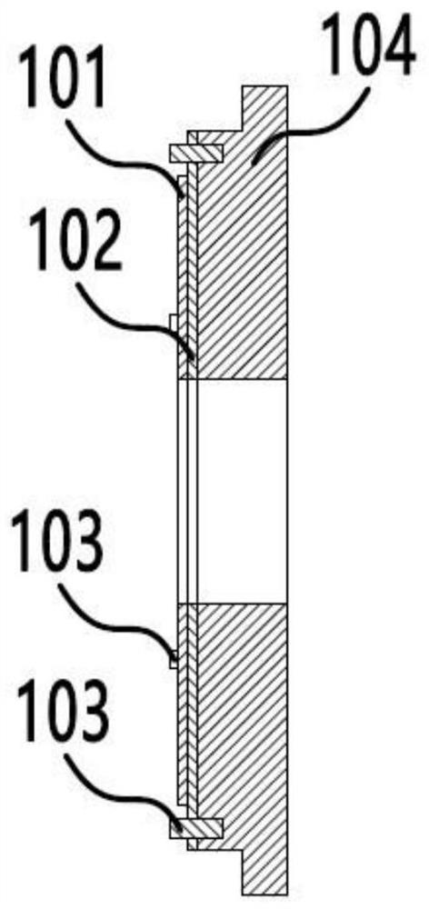 Axial bearing structure and motor