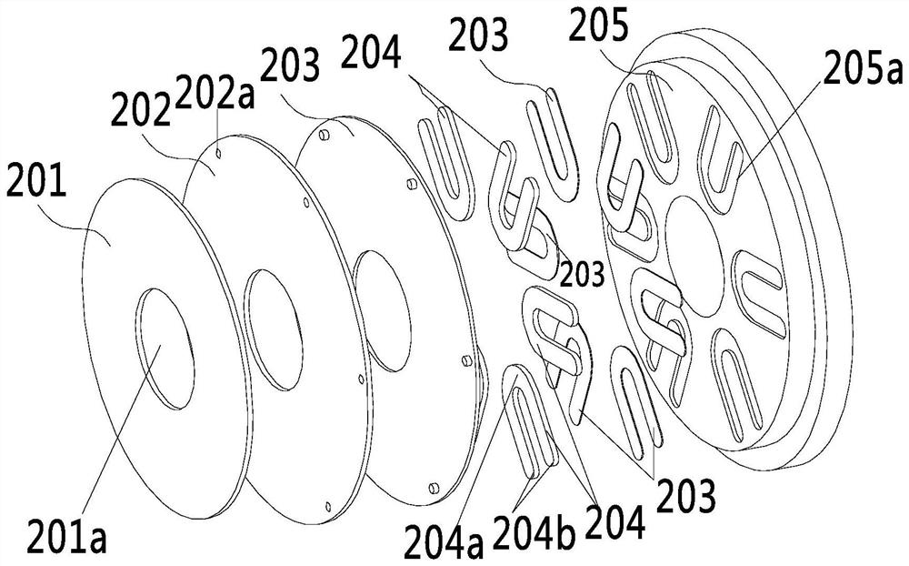 Axial bearing structure and motor