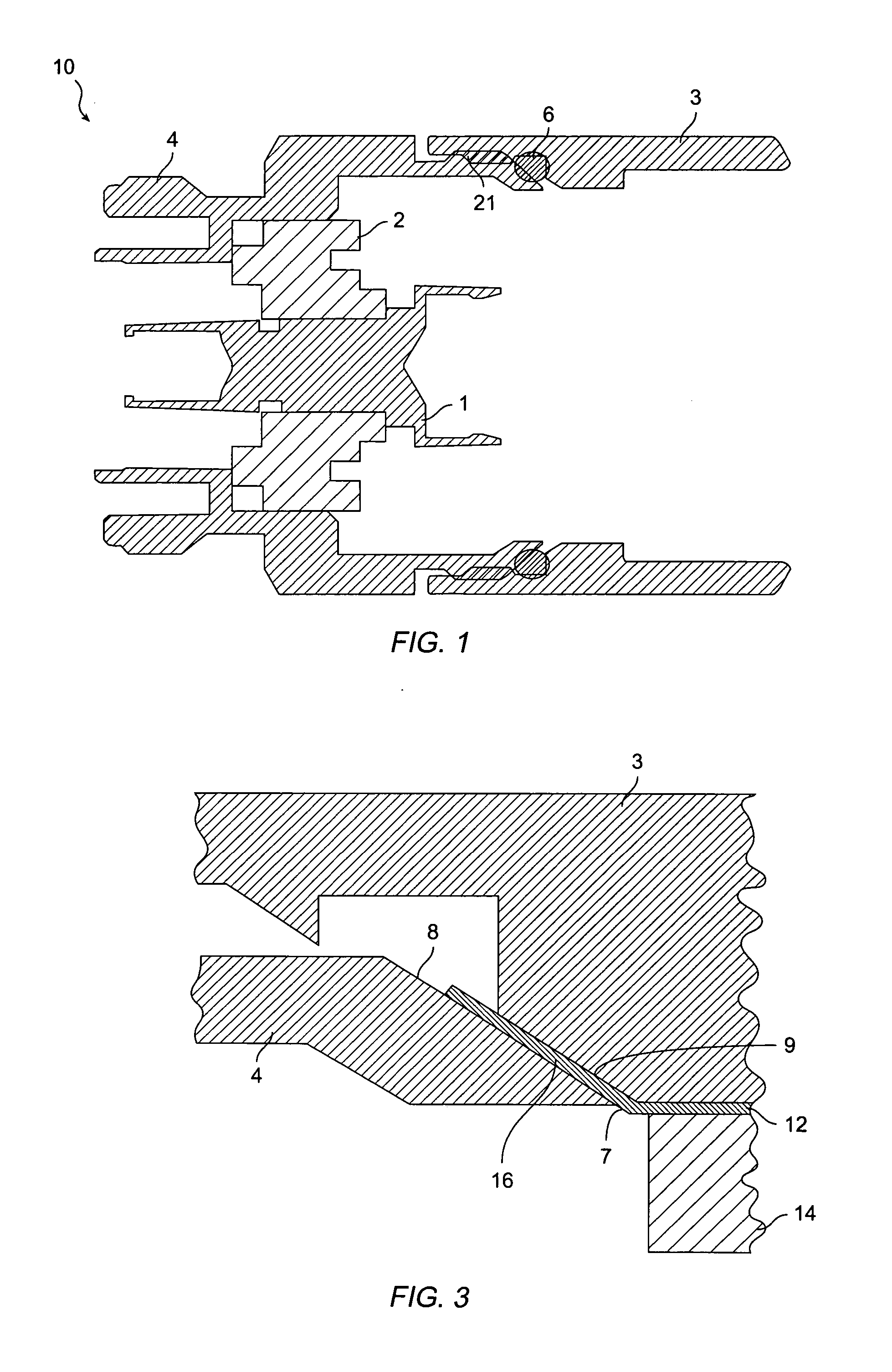 Coaxial connector and method