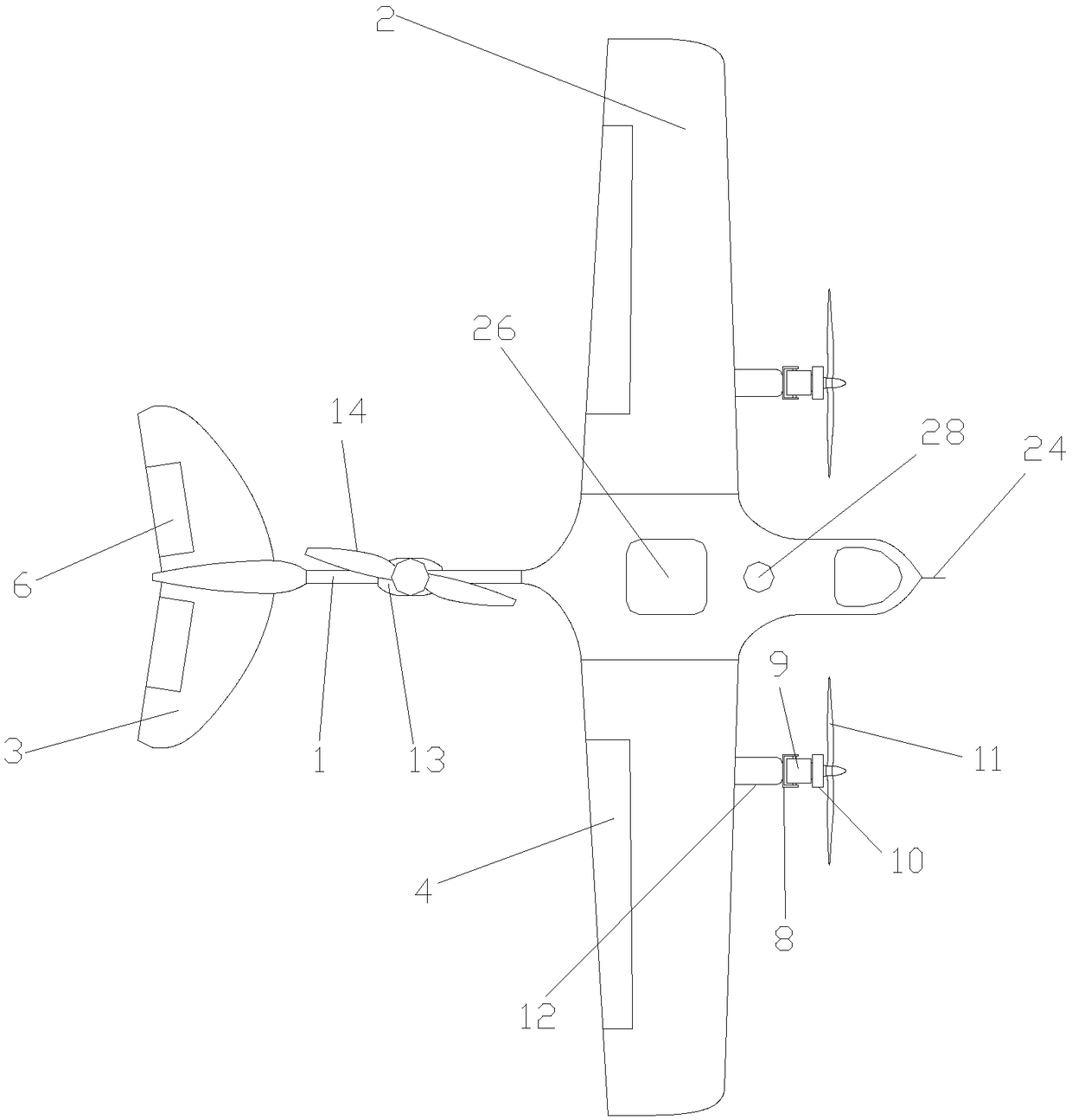 Tilting three-axis composite wing unmanned aerial vehicle and control method thereof