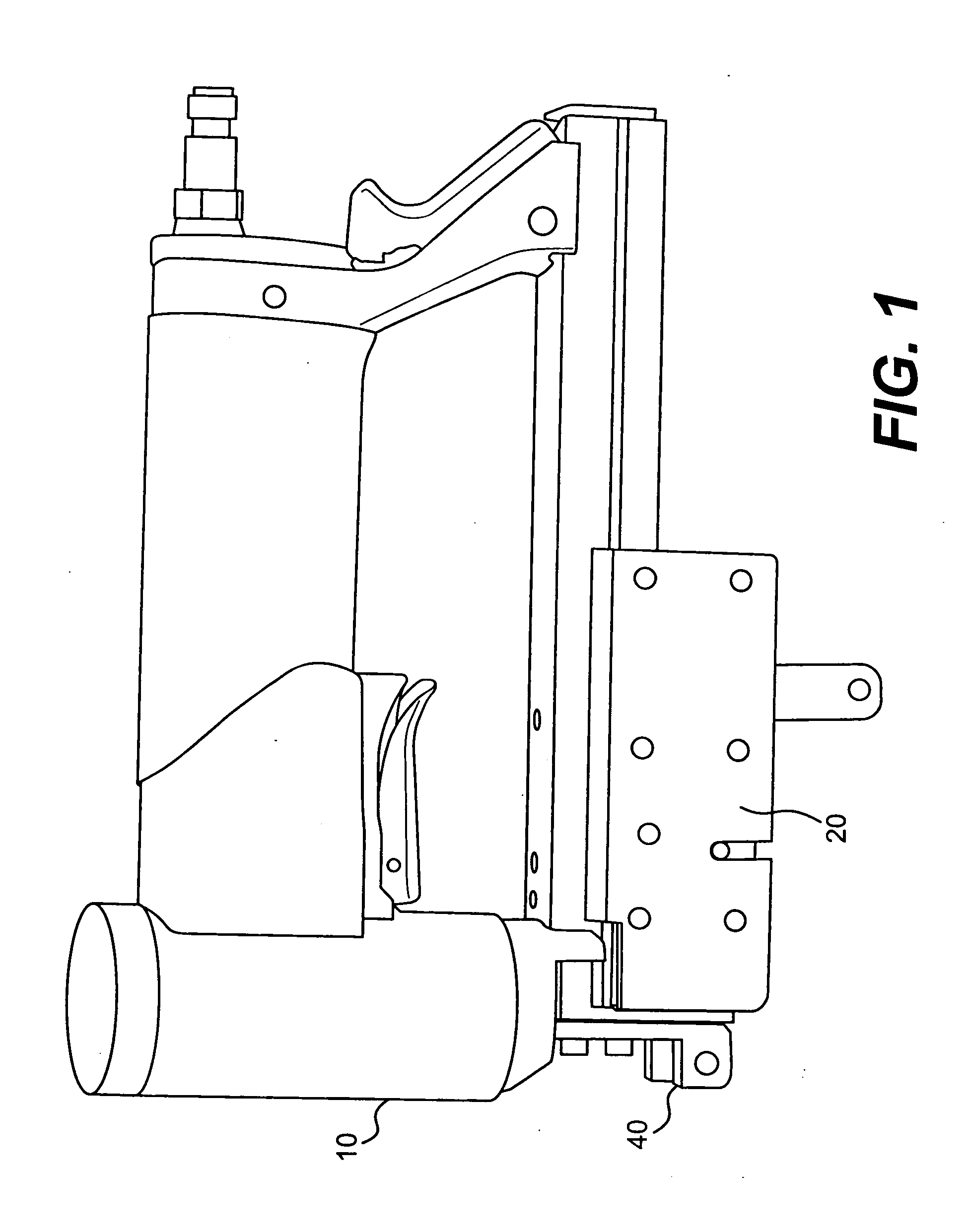 Staple gun apparatus for attaching tab