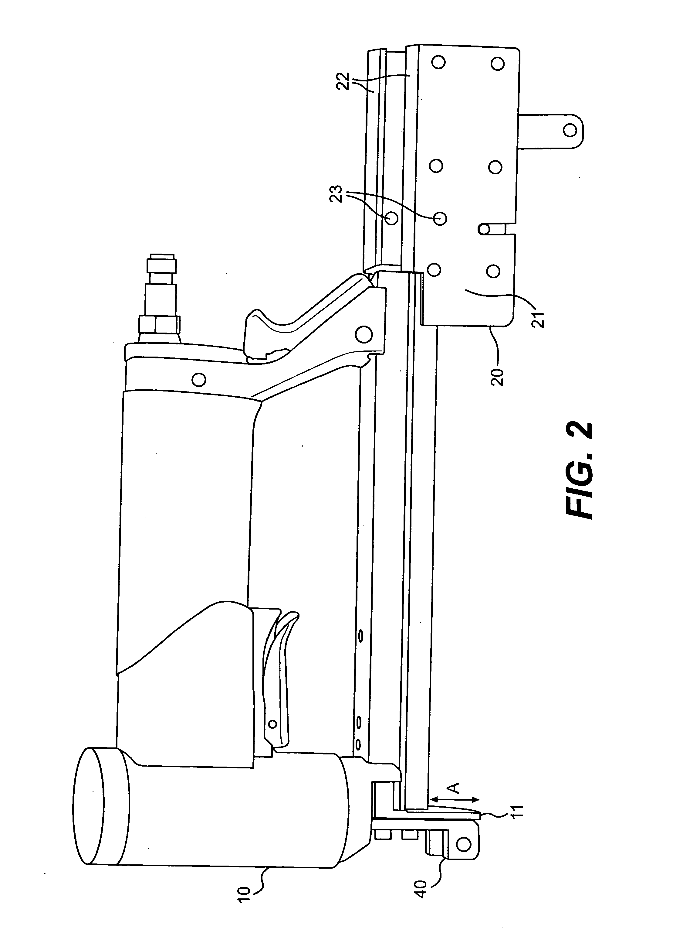 Staple gun apparatus for attaching tab