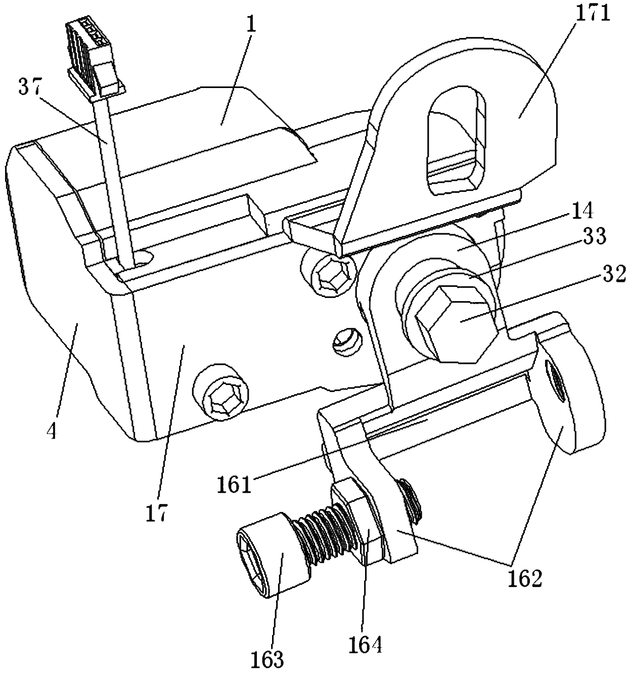 A center stay lock and an electric vehicle