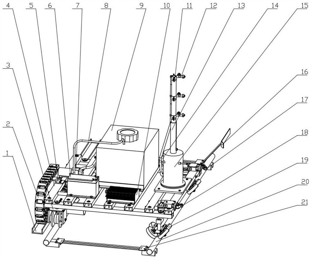 A mobile spray system and method of using the same