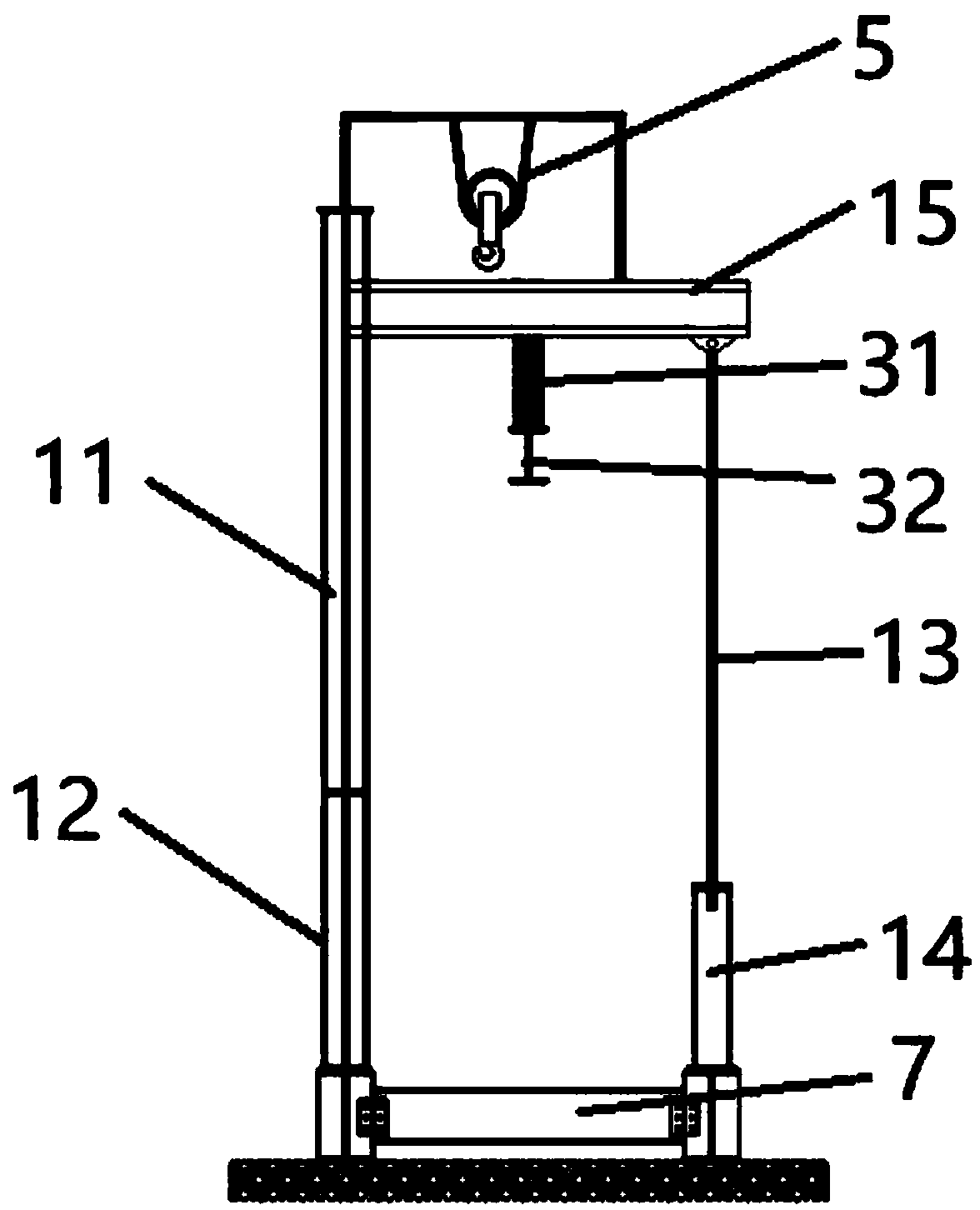 Reaction frame and method for adopting reaction frame for performing static testing