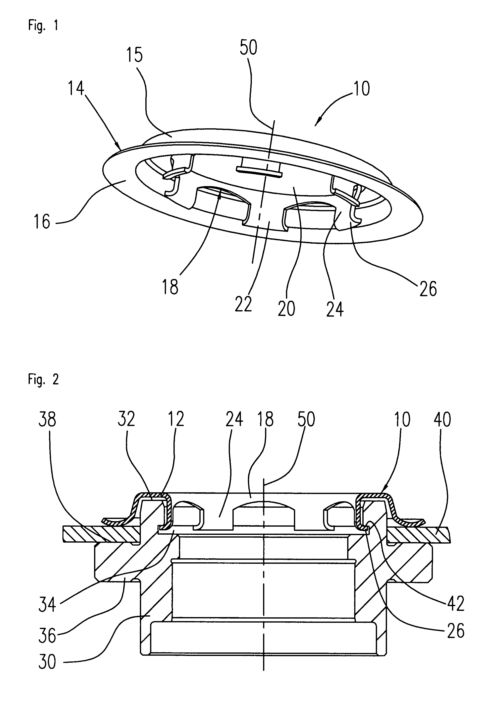 Disc clamp with snap fit for a disc drive