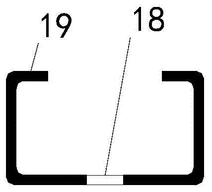 C-shaped thin piece molding device