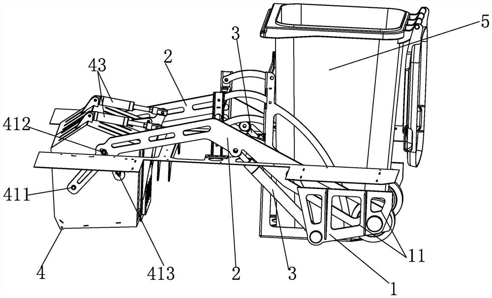 Garbage Transfer Structure for Sweeper