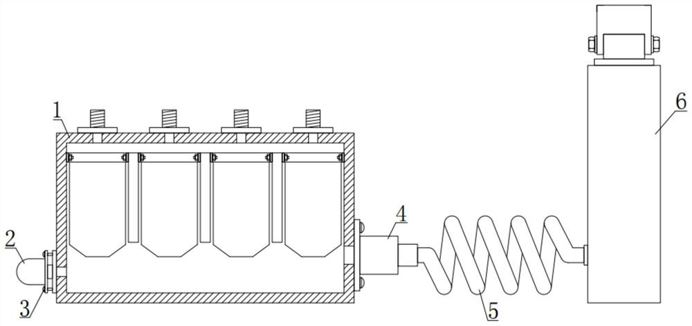 Negative-pressure large-cloth-bag dust removal device for industrial silicon submerged arc furnace