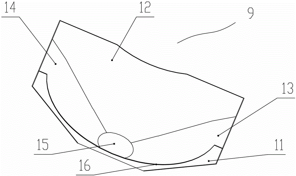 Discharging device and stirring vehicle