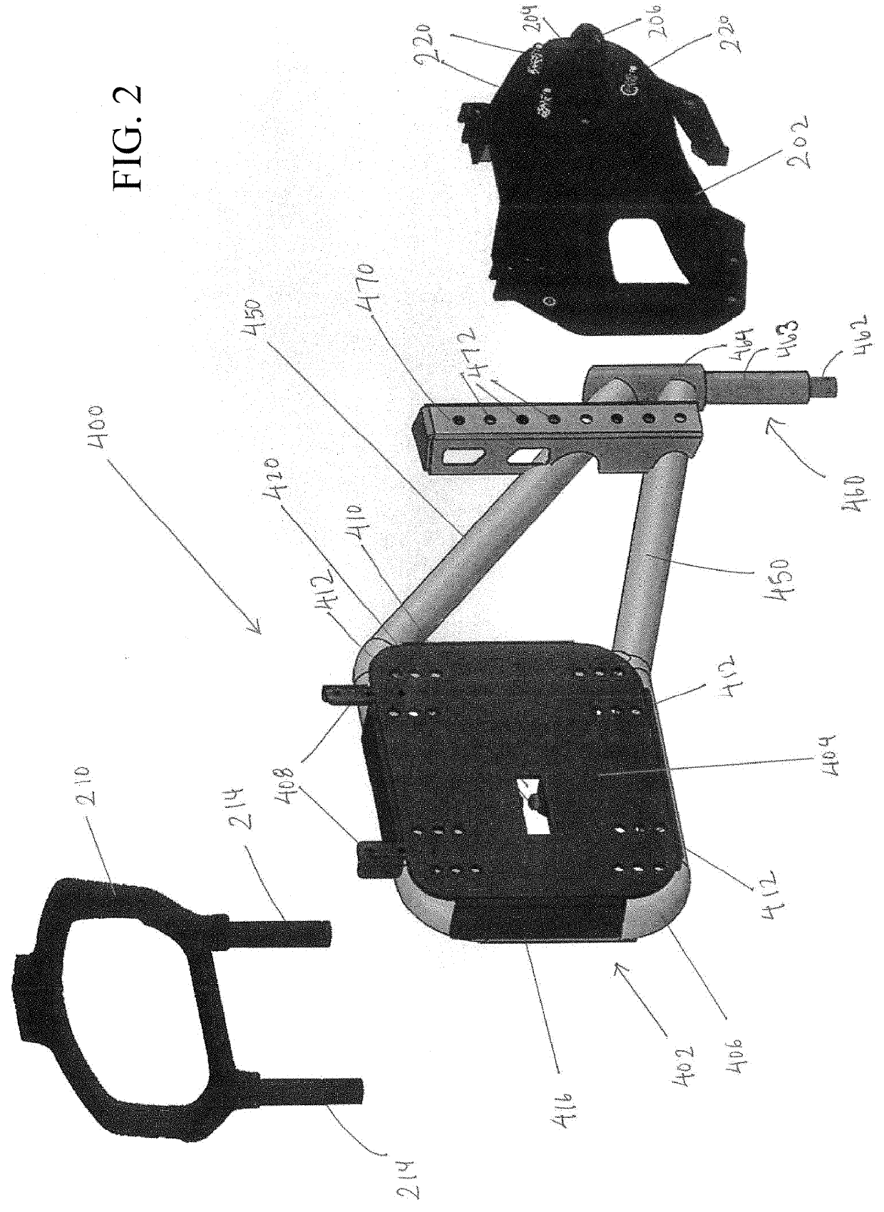 Swing away support assembly for spare tire carrier