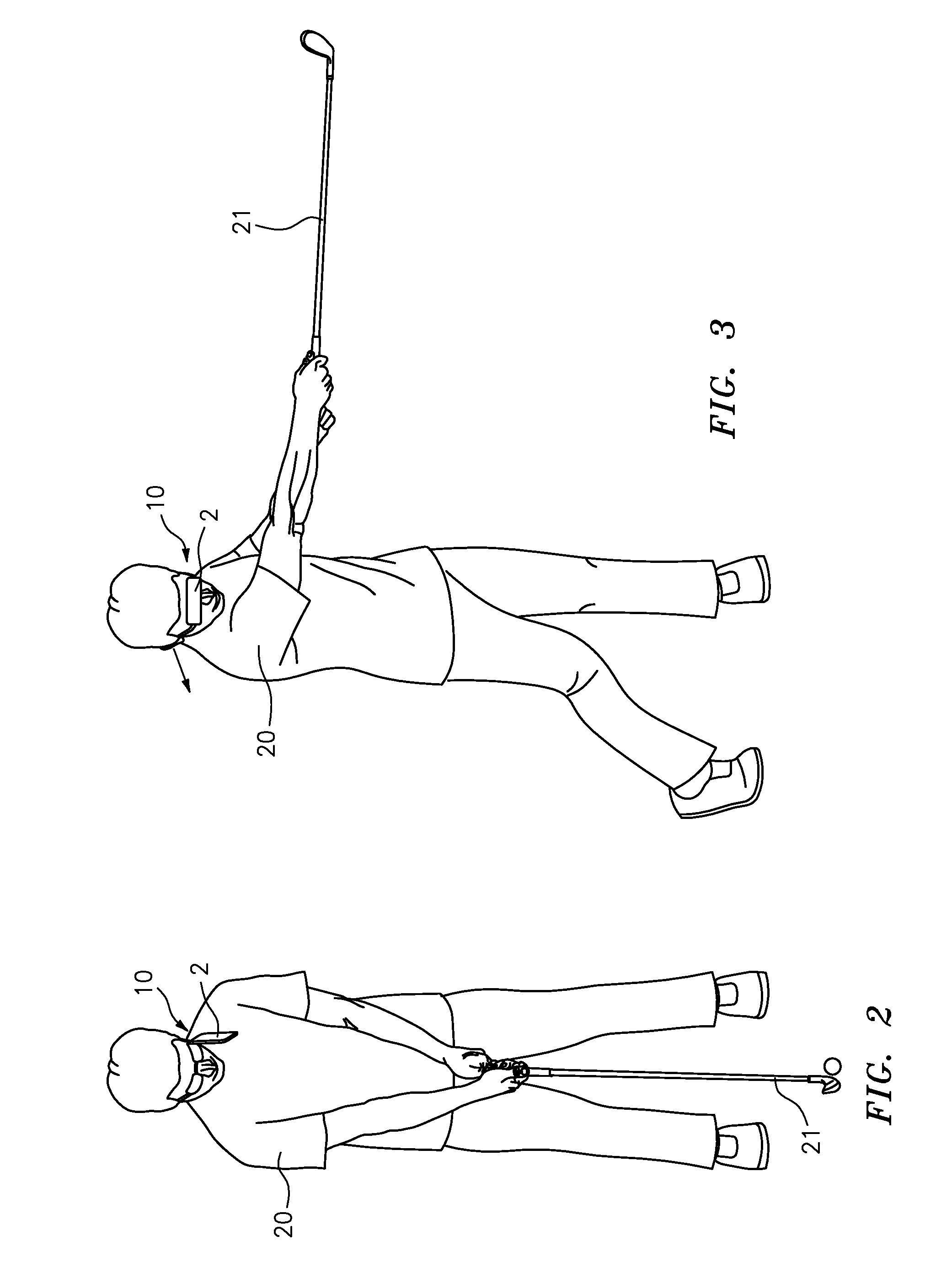 Sports training device for head and neck movement