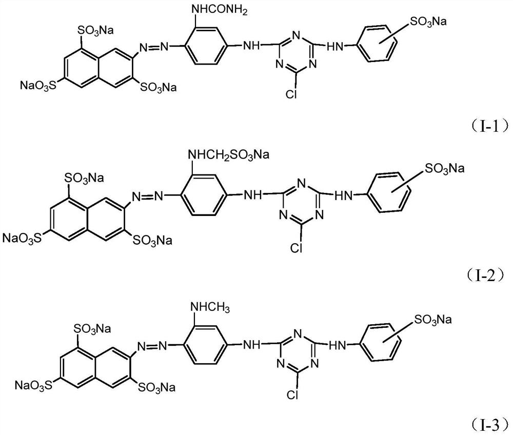 A kind of reactive yellow dye for inkjet printing and its preparation method and application