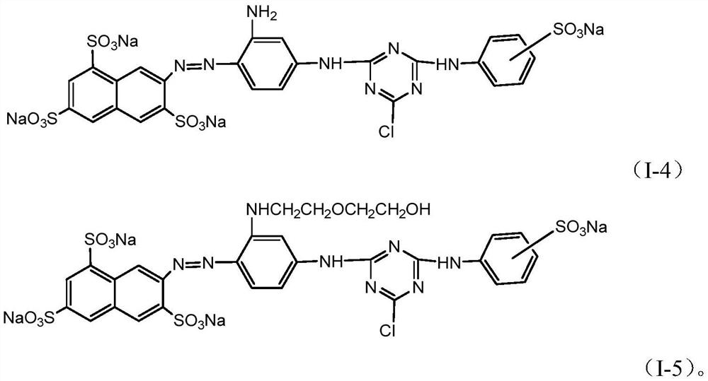 A kind of reactive yellow dye for inkjet printing and its preparation method and application