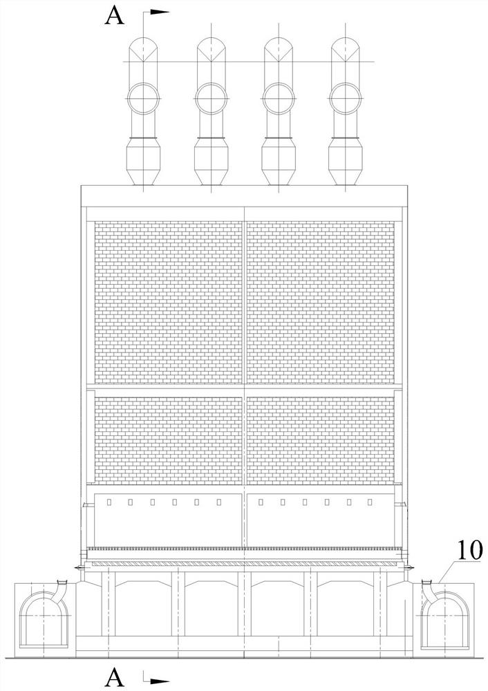 A vocs exhaust gas adsorbent desorption pyrolysis furnace