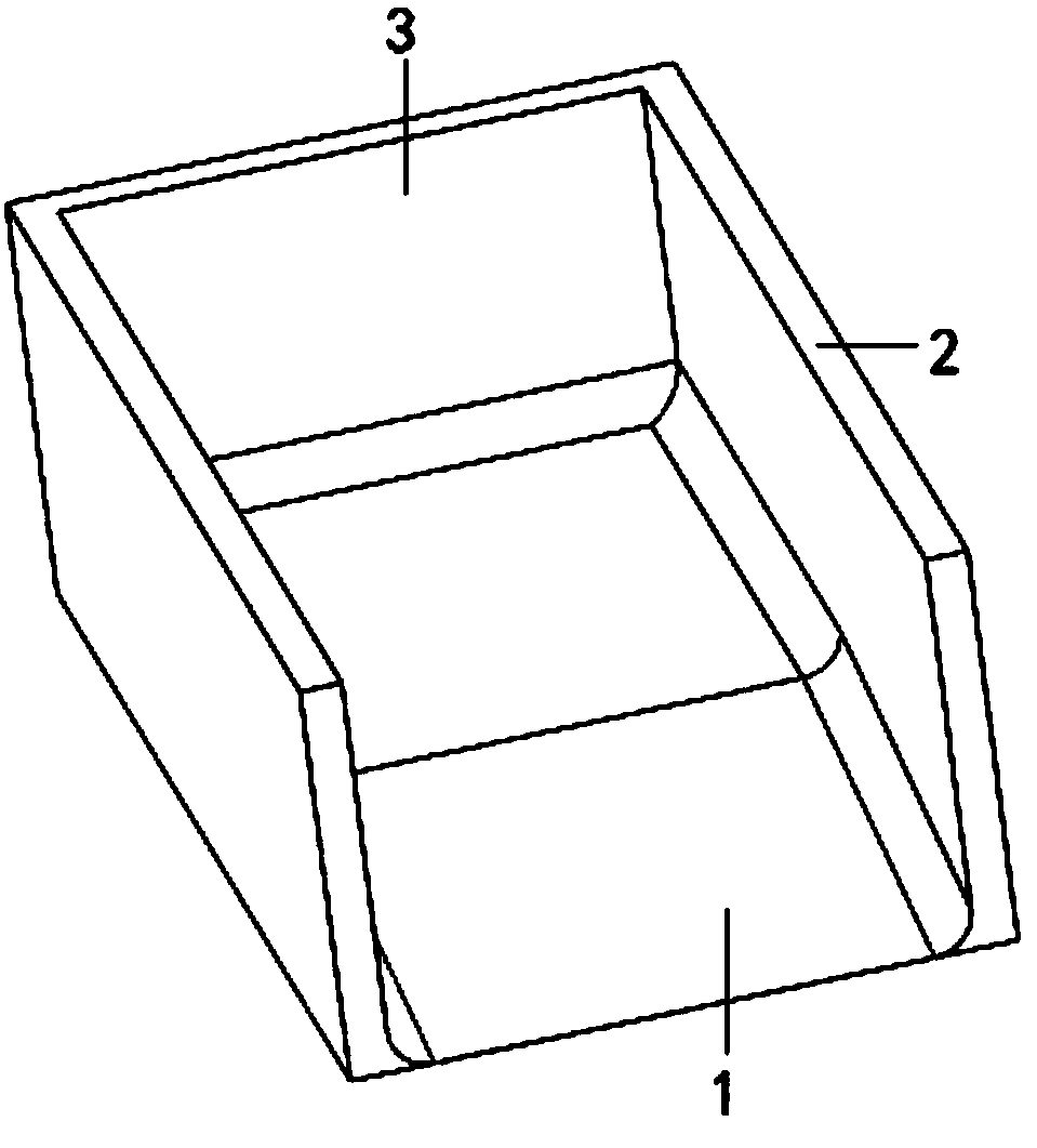 Abrasion-resistant vibration material conveying hopper applied to large-particle ore separation machine