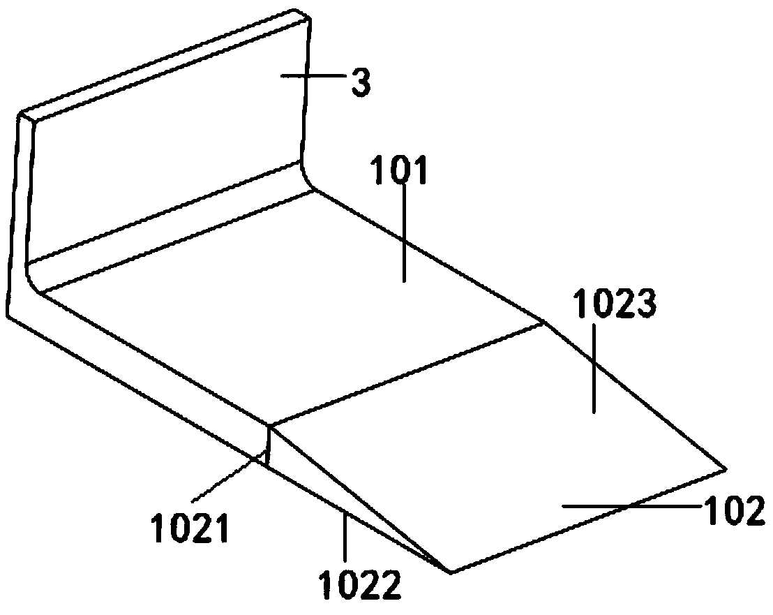 Abrasion-resistant vibration material conveying hopper applied to large-particle ore separation machine