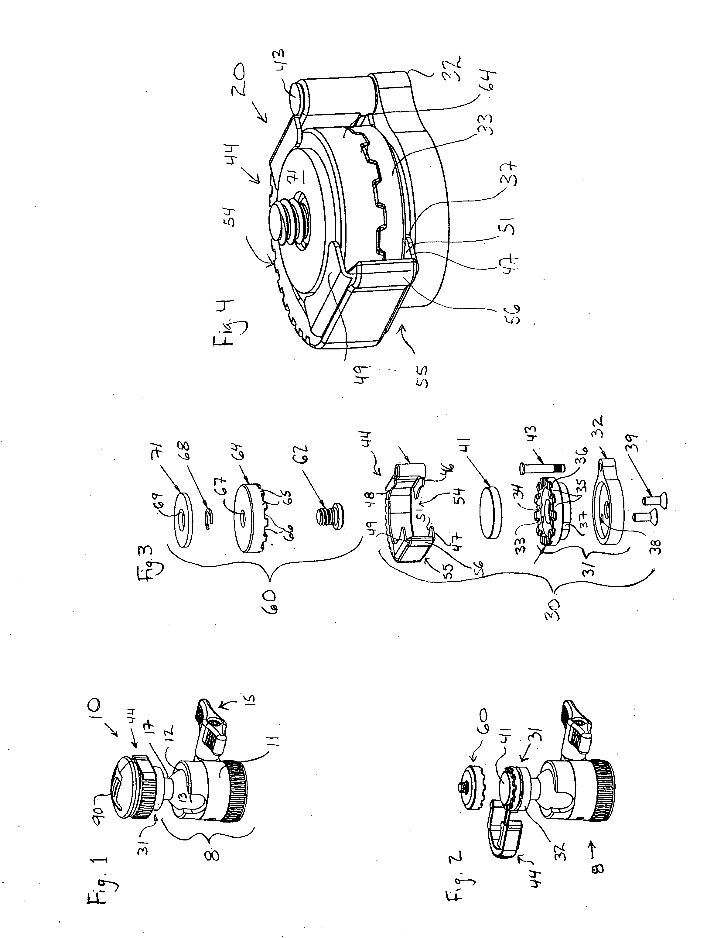 Magnetic-based releasable, adjustable camera or other device mount apparatus