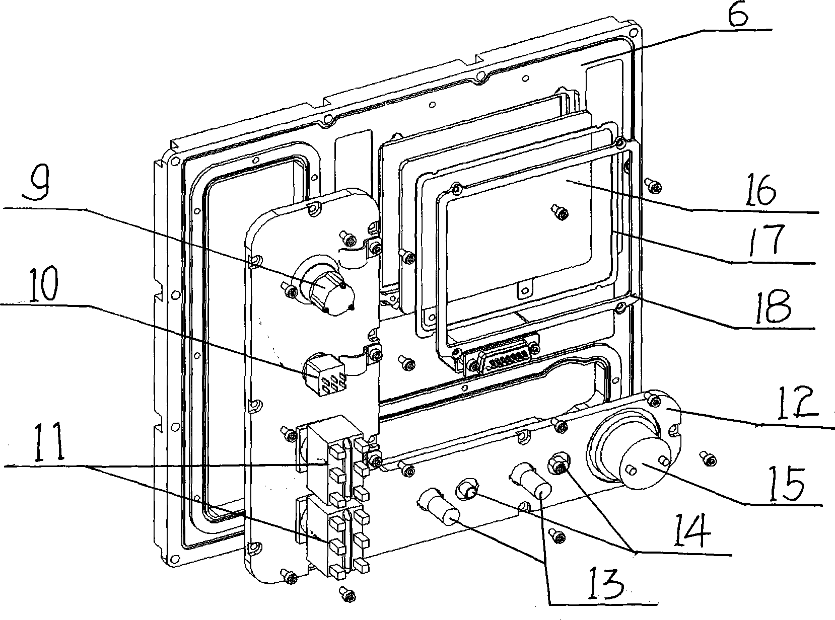 Device for realizing vehicle-mounted human-machine interface