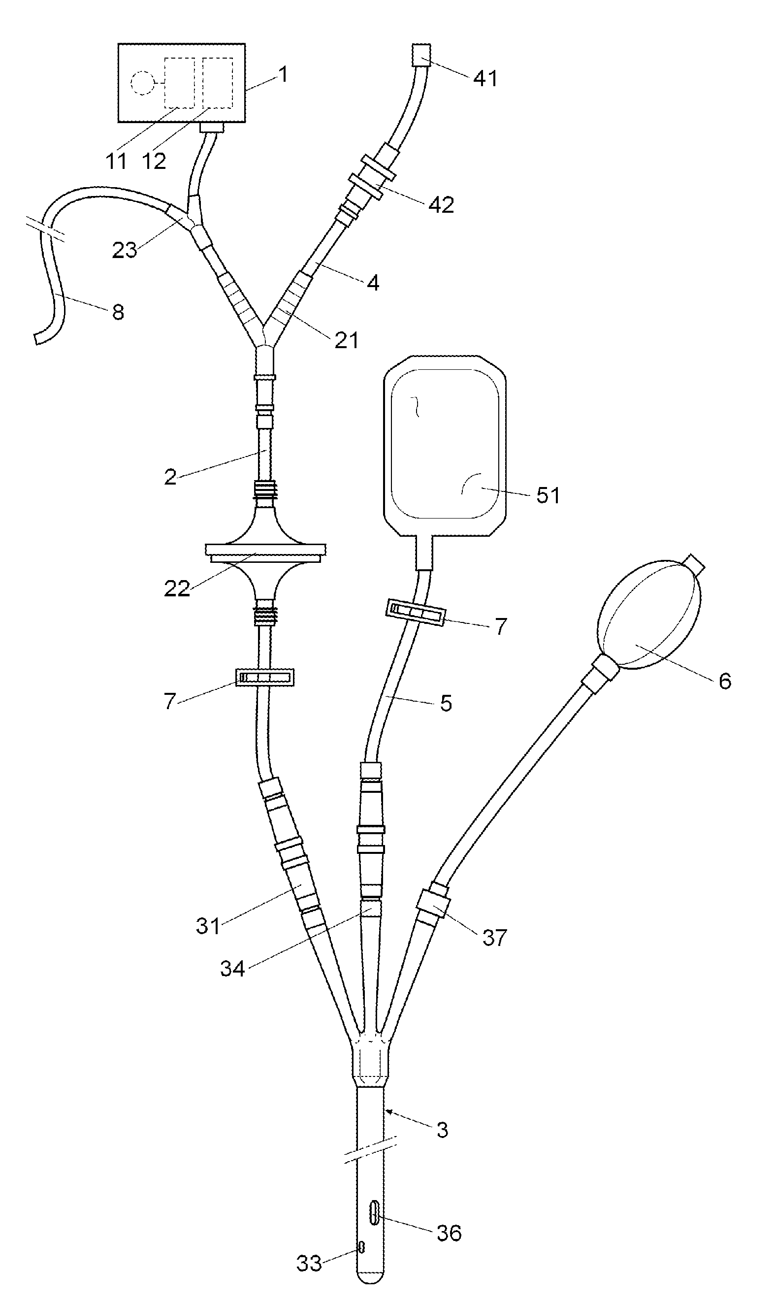 Insufflation device with second bypass for additional body cavity