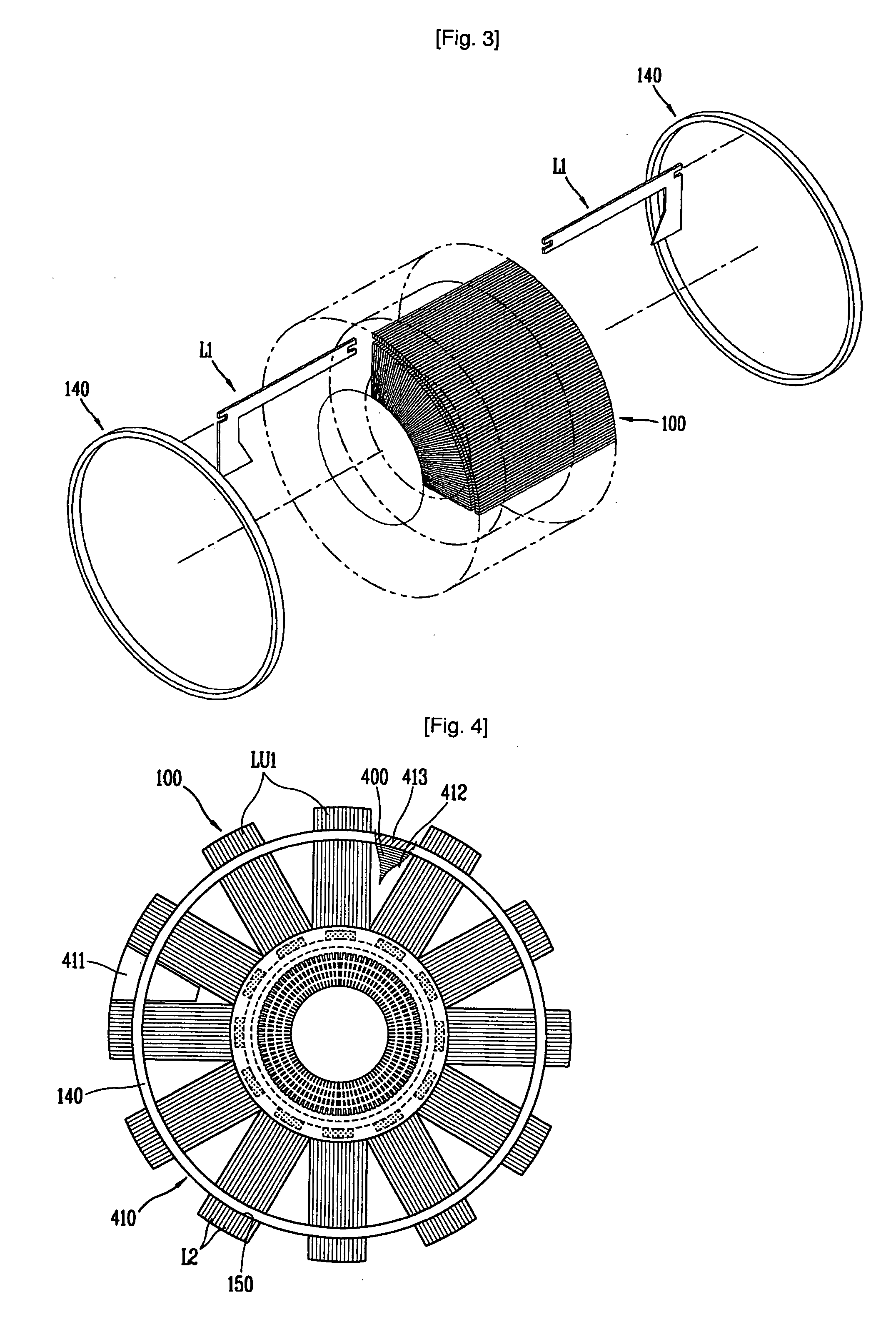 Stator of reciprocating motor