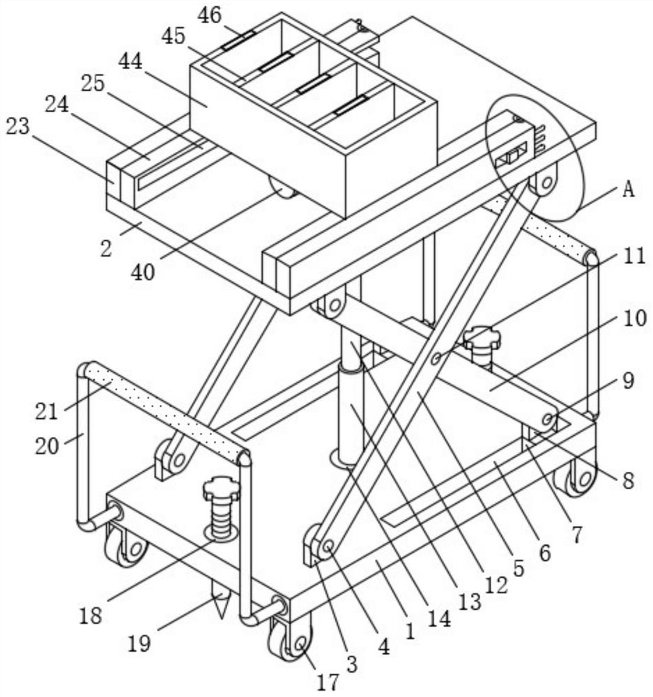 Lifting device capable of stably lifting for tunnel construction