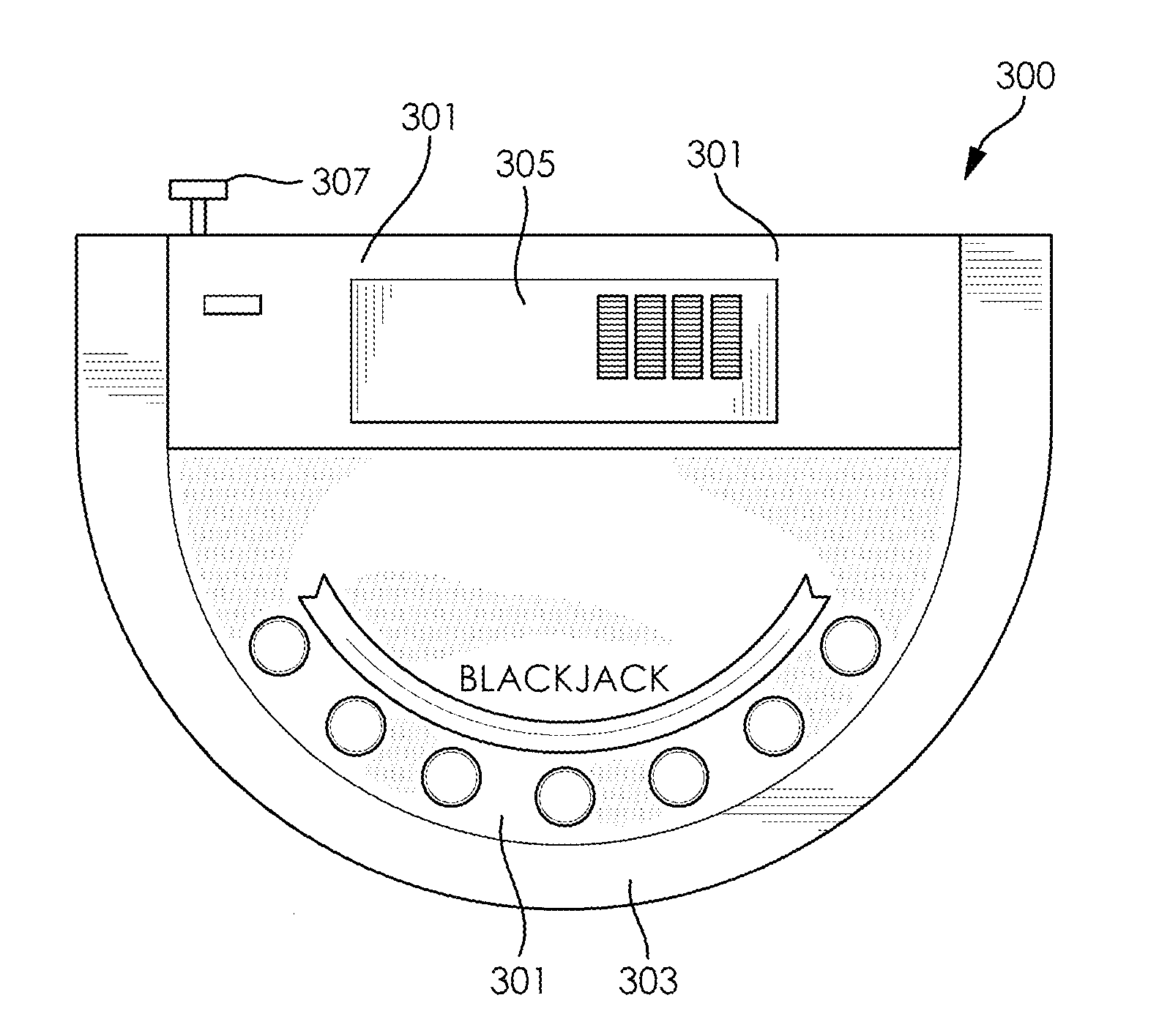 Interchangeable gaming layout powered by a display element